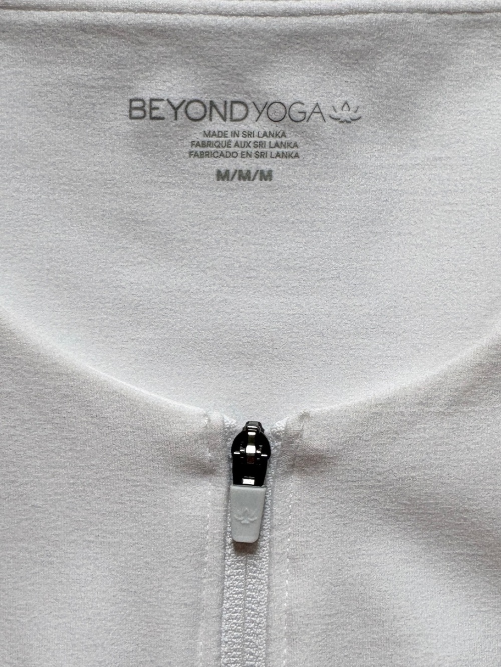 Beyond Yoga Move Up White Zip-Front Athletic Mini Dress Built in Shorts Medium - Picture 6 of 12